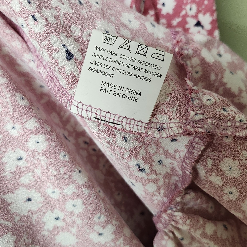 Floral Pink Wrap Dress - Picture 5 of 6